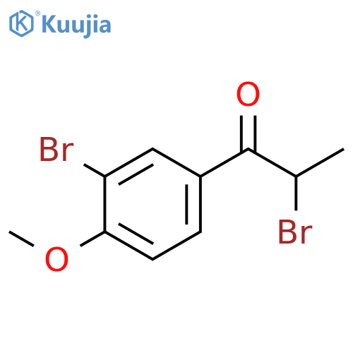 1-Propanone, 2-bromo-1-(3-bromo-4-methoxyphenyl)- structure