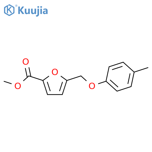 methyl 5-(4-methylphenoxy)methylfuran-2-carboxylate structure