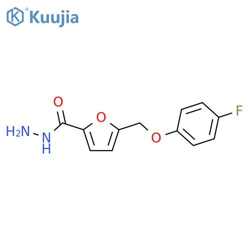 5-(4-fluorophenoxy)methylfuran-2-carbohydrazide structure