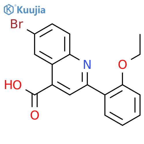 6-BROMO-2-(2-ETHOXYPHENYL)QUINOLINE-4-CARBOXYLIC ACID structure