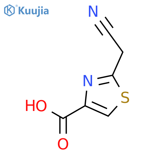 2-(cyanomethyl)-1,3-thiazole-4-carboxylic acid structure