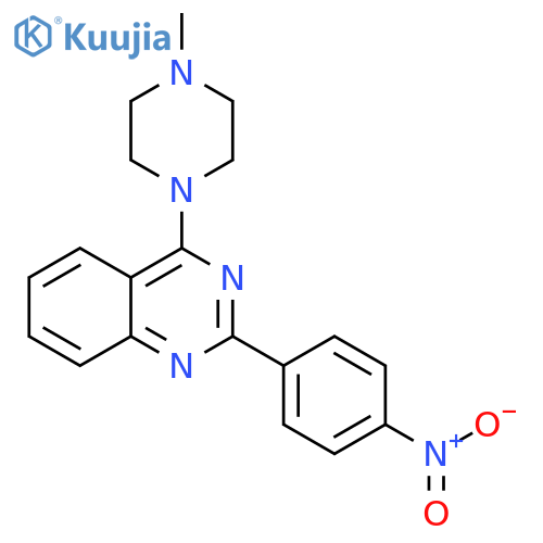4-(4-methylpiperazin-1-yl)-2-(4-nitrophenyl)quinazoline structure
