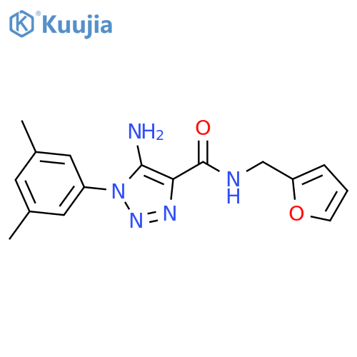5-amino-1-(3,5-dimethylphenyl)-N-[(furan-2-yl)methyl]-1H-1,2,3-triazole-4-carboxamide structure