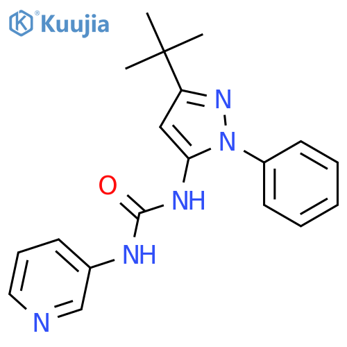 Urea, N-[3-(1,1-dimethylethyl)-1-phenyl-1H-pyrazol-5-yl]-N'-3-pyridinyl- structure