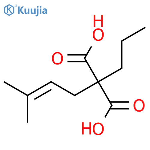 PROPANEDIOIC ACID, (3-METHYL-2-BUTENYL)PROPYL- structure