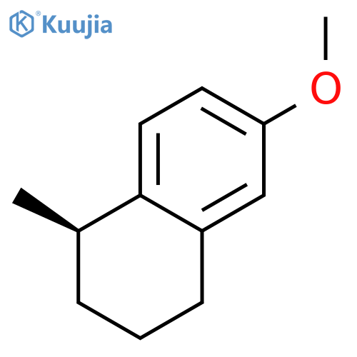 Naphthalene, 1,2,3,4-tetrahydro-6-methoxy-1-methyl-, (1R)- structure