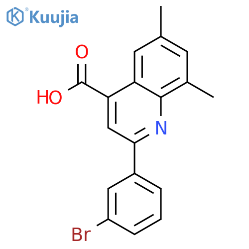 2-(3-Bromophenyl)-6,8-dimethylquinoline-4-carboxylic acid structure