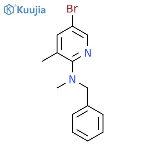 N-Benzyl-5-bromo-N,3-dimethyl-2-pyridinamine structure
