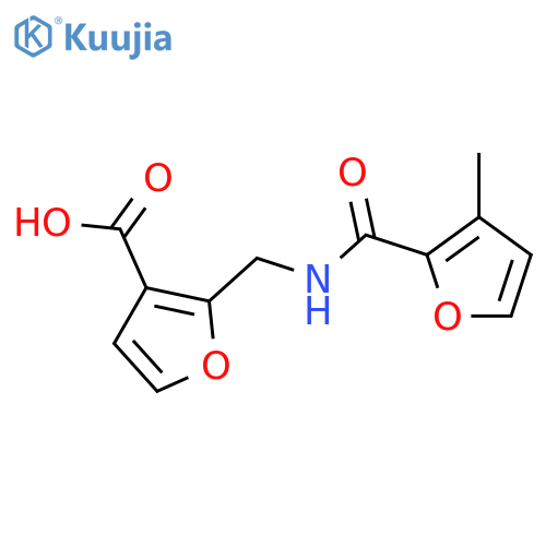 2-([(3-METHYL-FURAN-2-CARBONYL)-AMINO]-METHYL)-FURAN-3-CARBOXYLIC ACID structure