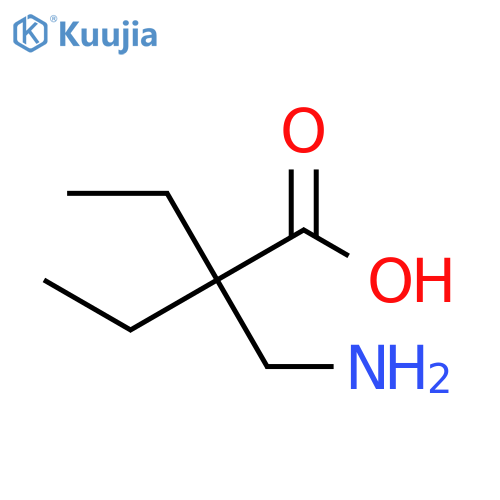 2-(aminomethyl)-2-ethylbutanoic acid structure