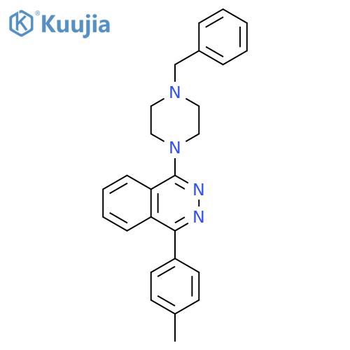 1-(4-benzylpiperazin-1-yl)-4-(4-methylphenyl)phthalazine structure