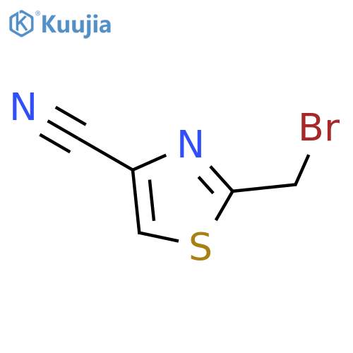 2-(Bromomethyl)thiazole-4-carbonitrile structure