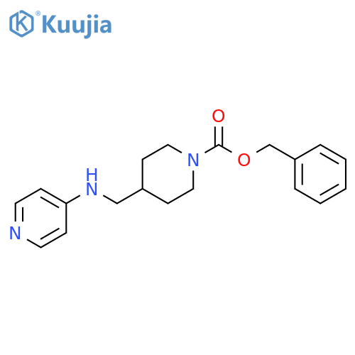 N-[(1-Cbz-4-piperidyl)methyl]pyridin-4-amine structure
