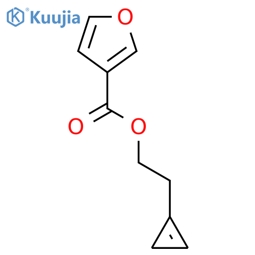 3-FURANCARBOXYLIC ACID, 2-(1-CYCLOPROPEN-1-YL)ETHYL ESTER structure