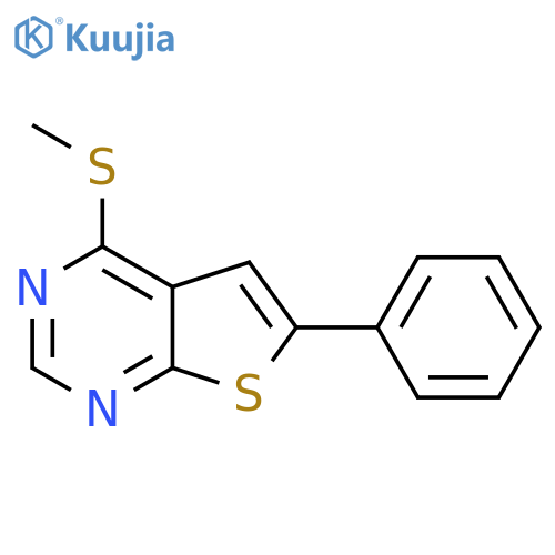 4-(methylsulfanyl)-6-phenylthieno2,3-dpyrimidine structure