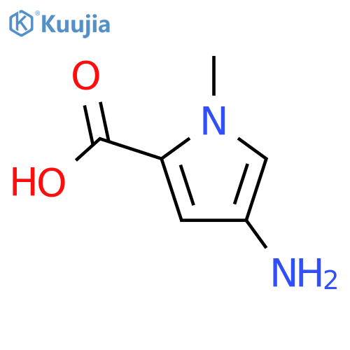 4-amino-1-methyl-1H-pyrrole-2-carboxylic acid structure