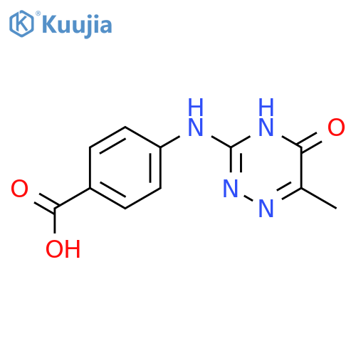 4-(6-Methyl-5-oxo-4,5-dihydro-1,2,4-triazin-3-yl)aminobenzoic Acid structure