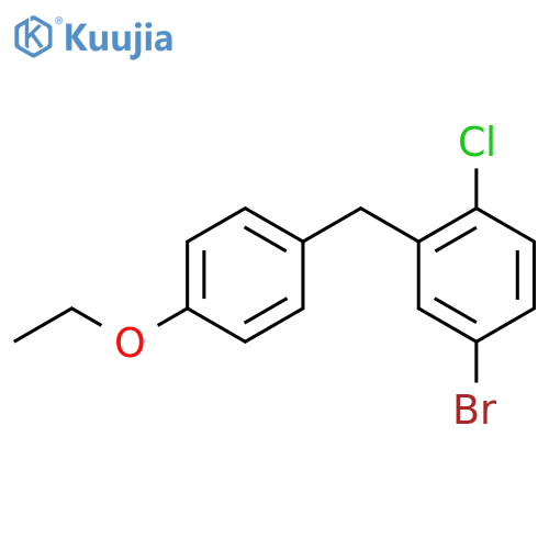 4-bromo-1-chloro-2-[(4-ethoxyphenyl)methyl]benzene structure