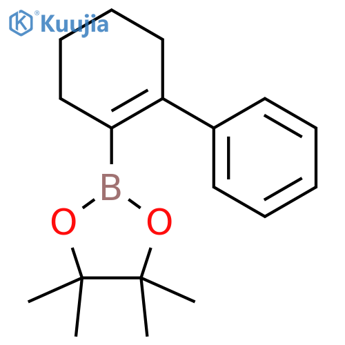 4,4,5,5-tetramethyl-2-(2-phenylcyclohex-1-en-1-yl)-1,3,2-dioxaborolane structure