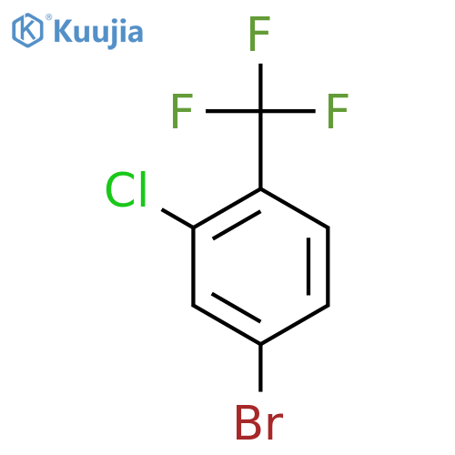 4-bromo-2-chloro-1-(trifluoromethyl)benzene structure