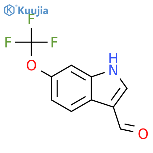 6-(trifluoromethoxy)-1H-indole-3-carbaldehyde structure