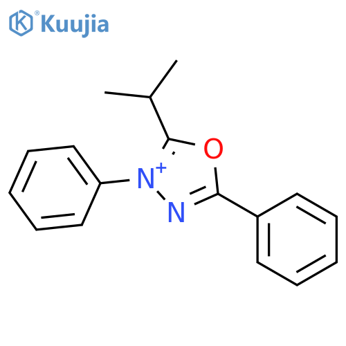 1,3,4-Oxadiazolium, 2-(1-methylethyl)-3,5-diphenyl- structure