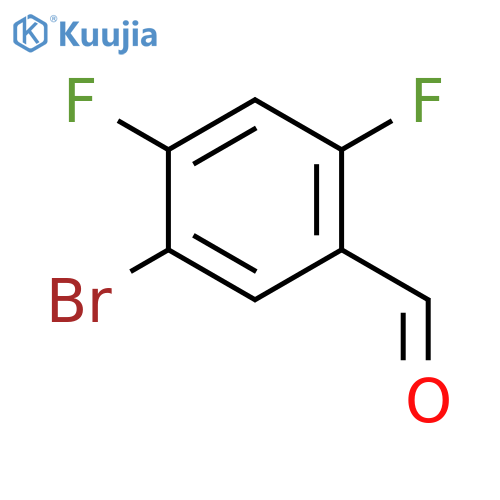 5-Bromo-2,4-difluorobenzaldehyde structure