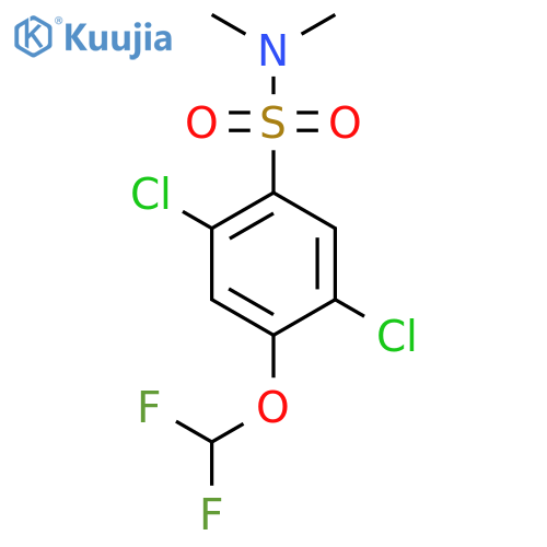 2,5-dichloro-4-(difluoromethoxy)-N,N-dimethylbenzenesulfonamide structure
