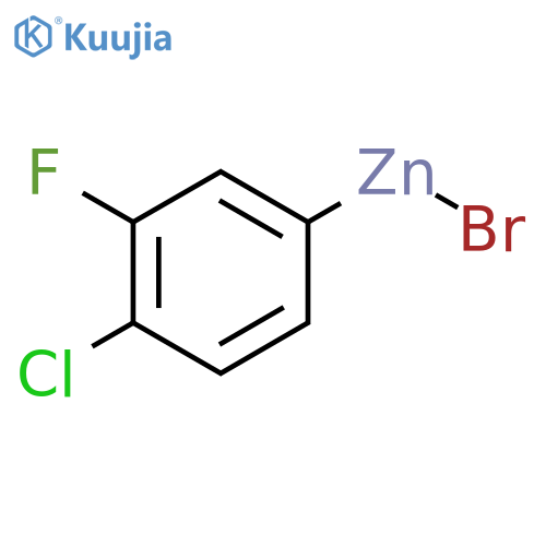 Zinc, bromo(4-chloro-3-fluorophenyl)- structure