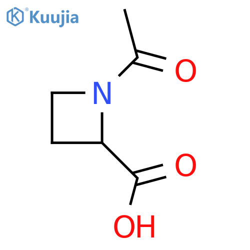 1-acetylazetidine-2-carboxylic acid structure