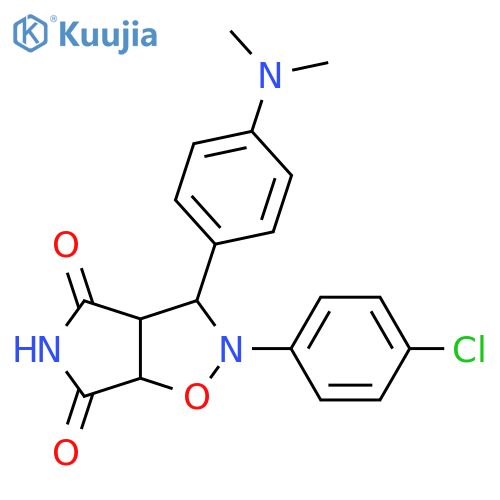 2-(4-chlorophenyl)-3-4-(dimethylamino)phenyl-hexahydro-2H-pyrrolo3,4-d1,2oxazole-4,6-dione structure