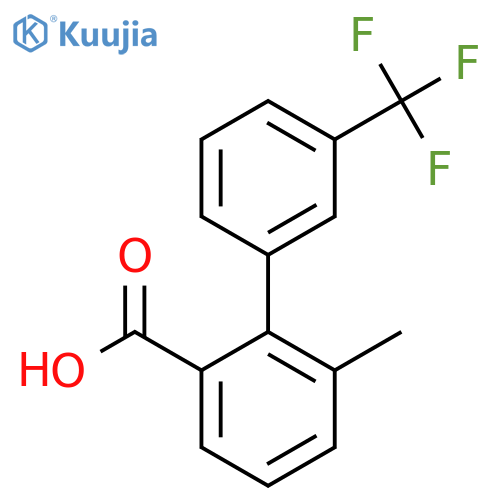 3-Methyl-2-[3-(trifluoromethyl)phenyl]benzoic acid structure