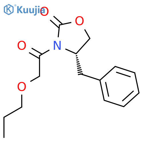 2-OXAZOLIDINONE, 4-(PHENYLMETHYL)-3-(PROPOXYACETYL)-, (4S)- structure