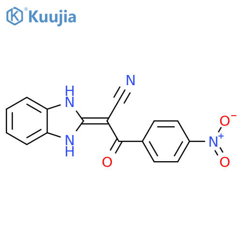 2-(2,3-dihydro-1H-1,3-benzodiazol-2-ylidene)-3-(4-nitrophenyl)-3-oxopropanenitrile structure