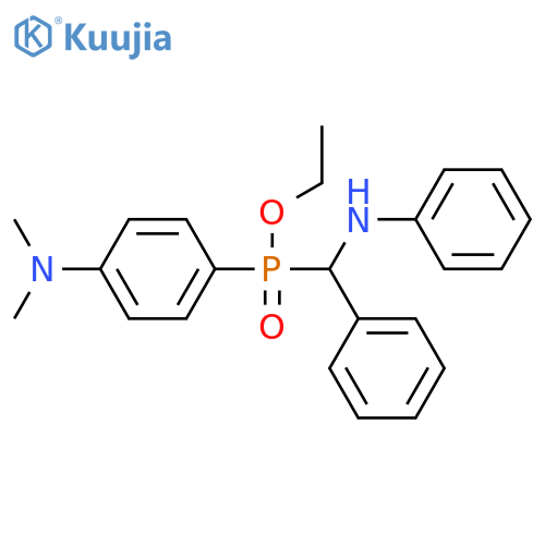 ethyl 4-(dimethylamino)phenylphenyl(phenylamino)methylphosphinate structure
