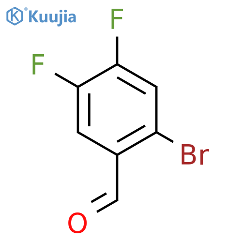2-Bromo-4,5-difluorobenzaldehyde structure