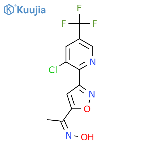 1-(3-[3-CHLORO-5-(TRIFLUOROMETHYL)-2-PYRIDINYL]-5-ISOXAZOLYL)-1-ETHANONE OXIME structure