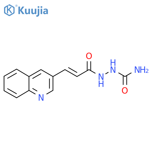 2-[(E)-3-(3-Quinolinyl)-2-propenoyl]-1-hydrazinecarboxamide structure