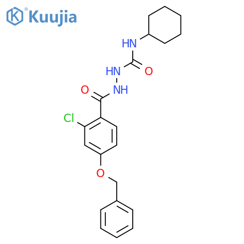 2-[4-(BENZYLOXY)-2-CHLOROBENZOYL]-N-CYCLOHEXYL-1-HYDRAZINECARBOXAMIDE structure