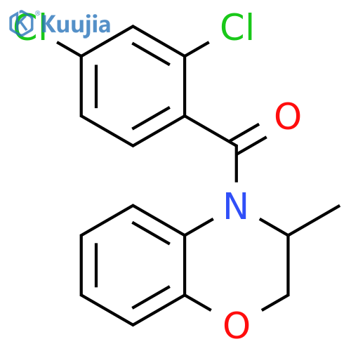 (2,4-DICHLOROPHENYL)(3-METHYL-2,3-DIHYDRO-4H-1,4-BENZOXAZIN-4-YL)METHANONE structure
