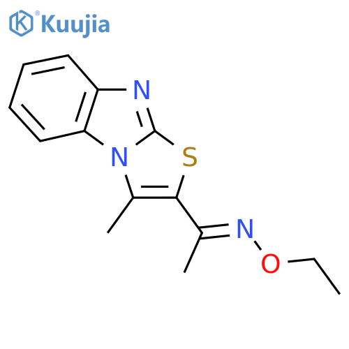 1-(3-methyl[1,3]thiazolo[3,2-a][1,3]benzimidazol-2-yl)-1-ethanone O-ethyloxime structure