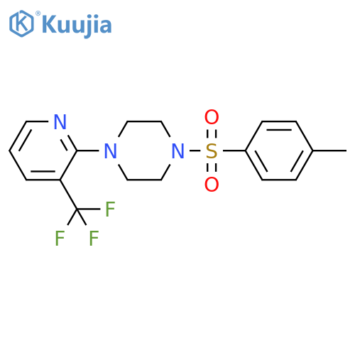 1-(4-Methylbenzenesulfonyl)-4-[3-(trifluoromethyl)pyridin-2-yl]piperazine structure