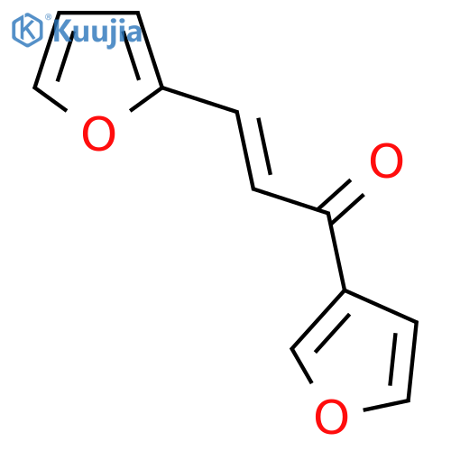 (E)-3-(Furan-2-yl)-1-(furan-3-yl)prop-2-en-1-one structure