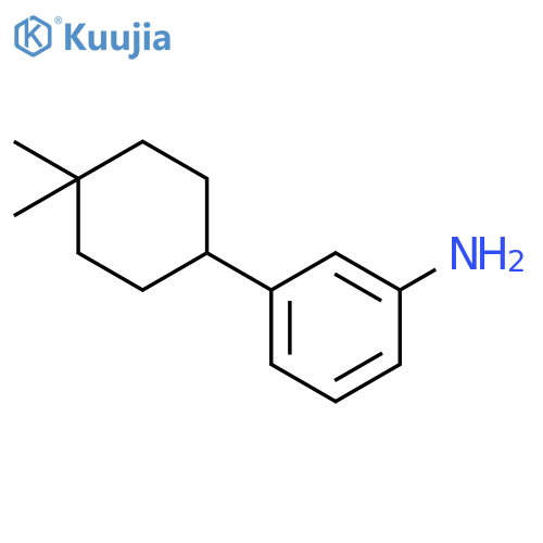 3-(4,4-dimethylcyclohexyl)aniline structure