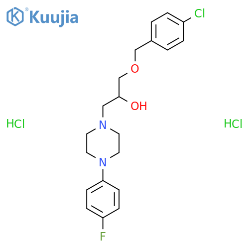 1-(4-chlorophenyl)methoxy-3-4-(4-fluorophenyl)piperazin-1-ylpropan-2-ol dihydrochloride structure