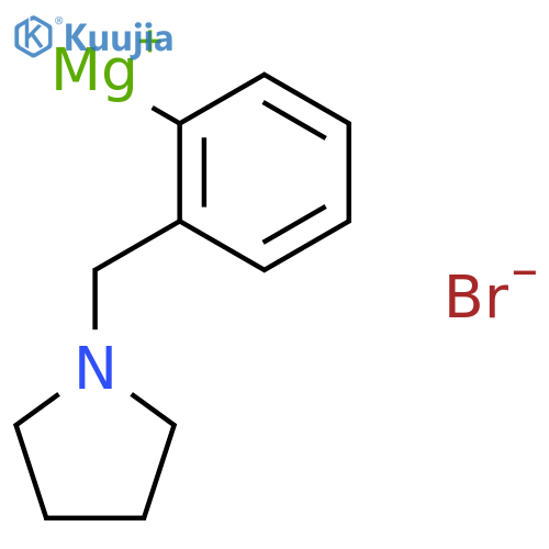 [2-(1-Pyrrolidinylmethyl)phenyl]magnesium bromide structure
