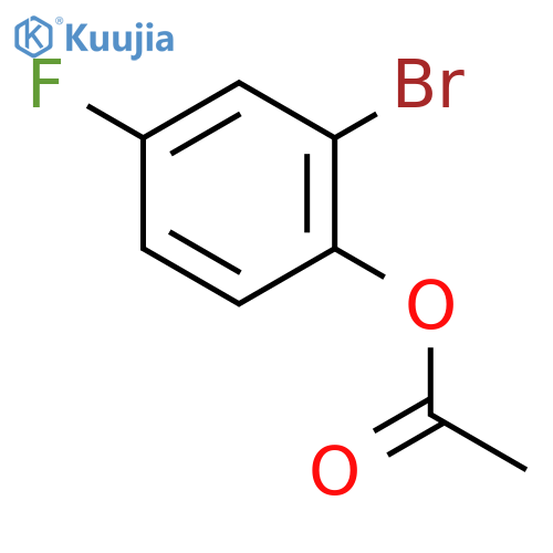 (2-bromo-4-fluorophenyl) Acetate structure