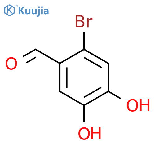 2-Brom-4,5-dihydroxy-benzaldehyd structure
