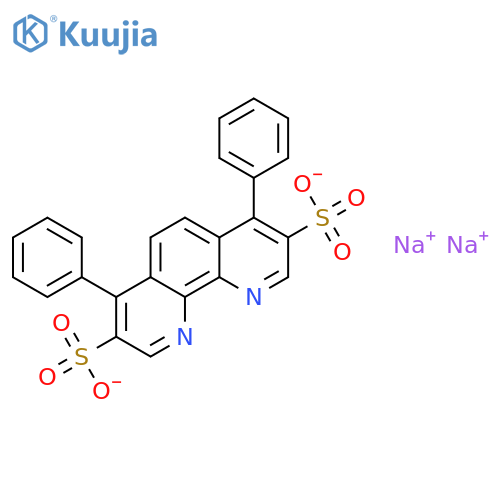 Sodium 4,7-diphenyl-1,10-phenanthroline-3,8-disulfonate structure