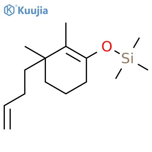 SILANE, [[3-(3-BUTENYL)-2,3-DIMETHYL-1-CYCLOHEXEN-1-YL]OXY]TRIMETHYL- structure